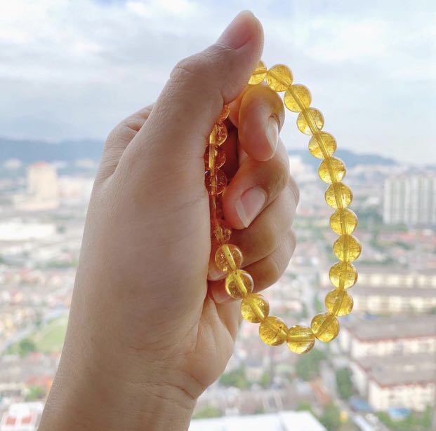 Yellow 2024 citrine beads