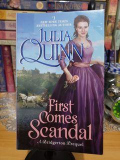 (Signed) Bridgerton Prequel (Rokesbys #4) - First Comes Scandal by Julia Quinn