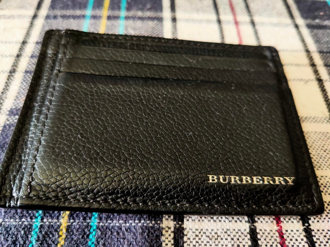 Burberry money clip card case store