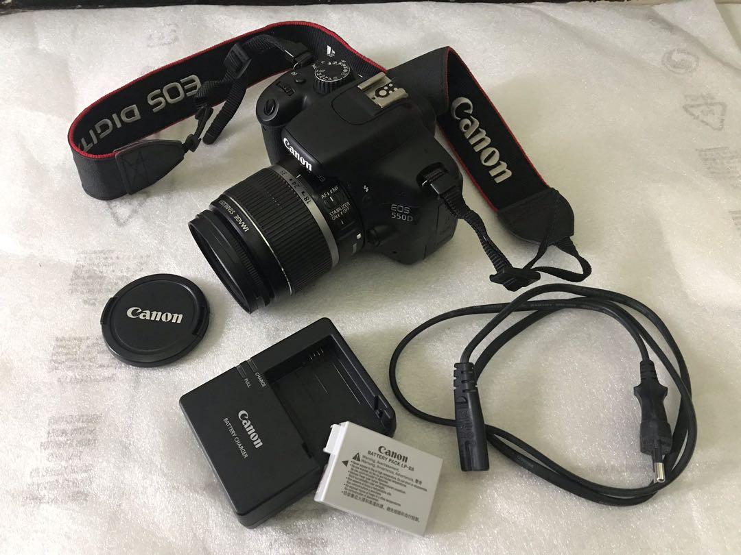 camera canon eos 550d fullset lensa tas