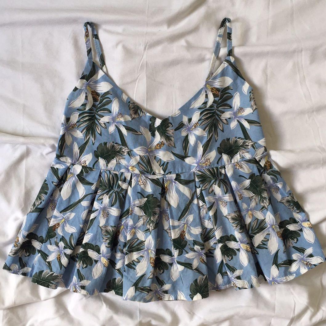 Tank top floral clearance