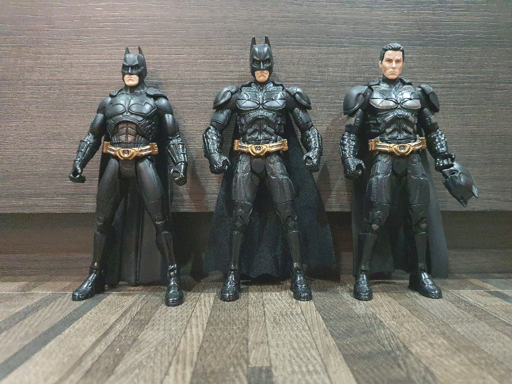 Dark Knight Trilogy Movie Masters 3 Pack Batman Mattel