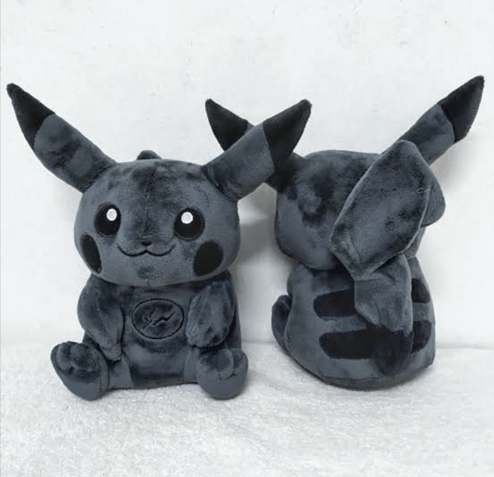 Dark pikachu plush on sale
