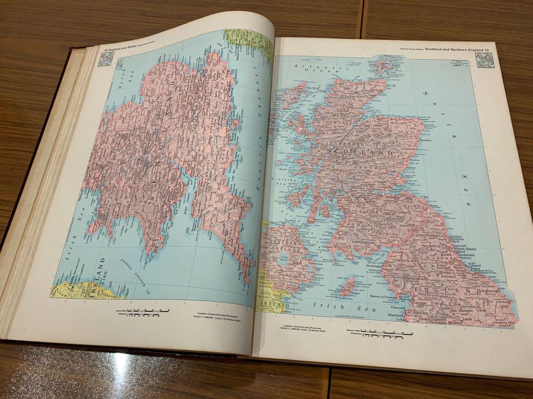 ペルガモンPergamon World Atlas 1968 英語版 地図帳