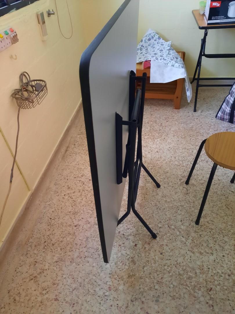 Folding wooden table study table, Furniture & Home Living, Furniture