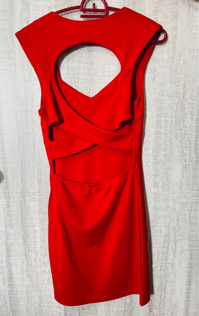 Forever 21 Sexy Red Dress Women s Fashion Dresses Sets