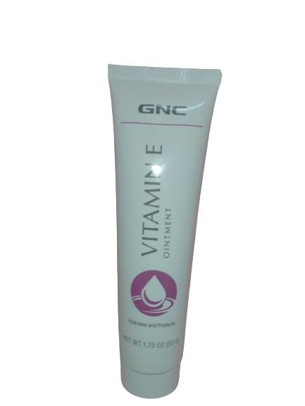Gnc vitamin E ointment (Category: Vitamins & Supplements) located in Valenzuela. Submitted by prettyjhoza_23 (Listing ID 1065533166, Image 1). Description: GNC Vitamin E Ointment provides temporary relief from skin irritations and rashes. This moisturizing ointment provides a protective film to soothe dry, flaking skin. No artificial coloring..
