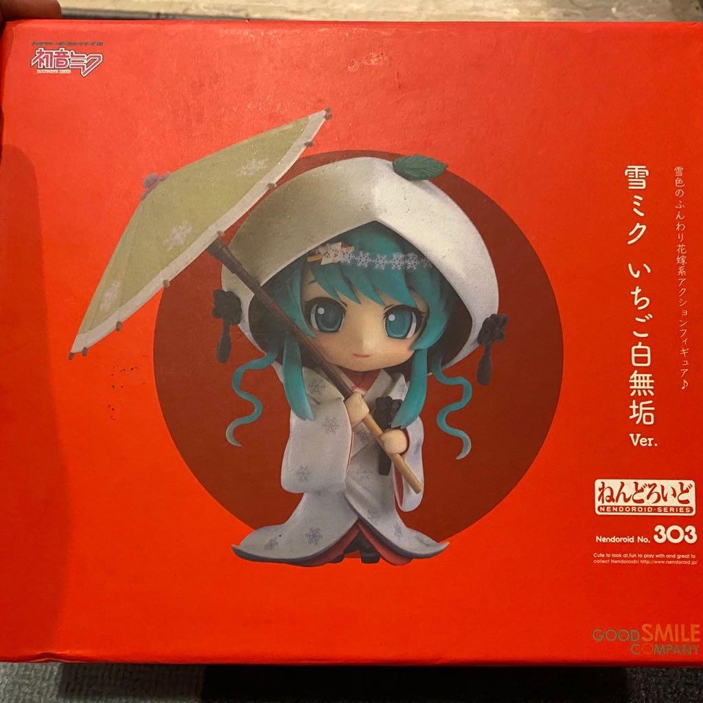 Good Smile Snow Miku Strawberry White Kimono Ver Nendoroid Action Figure Hobbies Toys Toys Games On Carousell