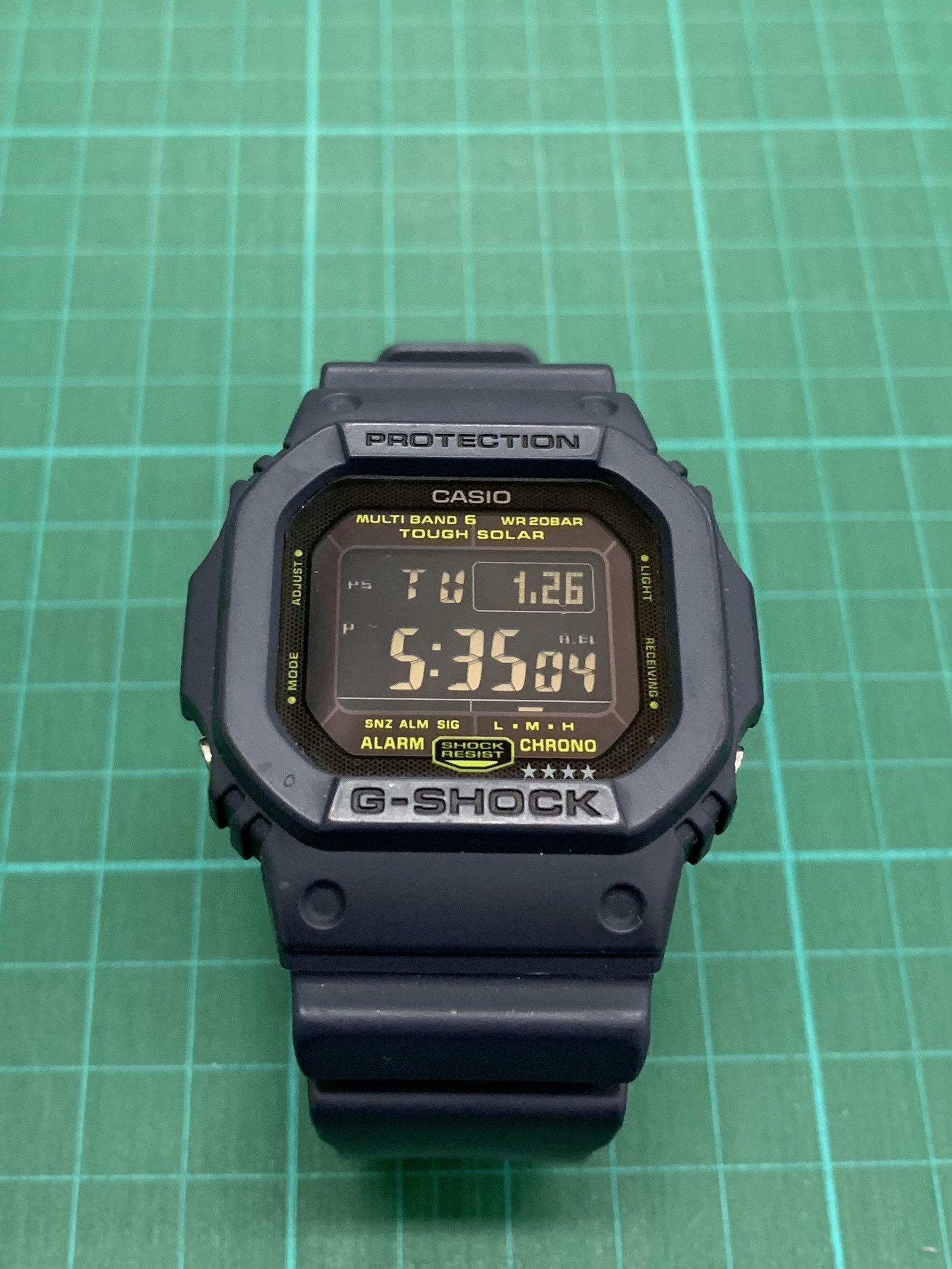 Gshock GW-M5610NV-2 Multi-Band 6 Tough Solar Navy Blue (Used