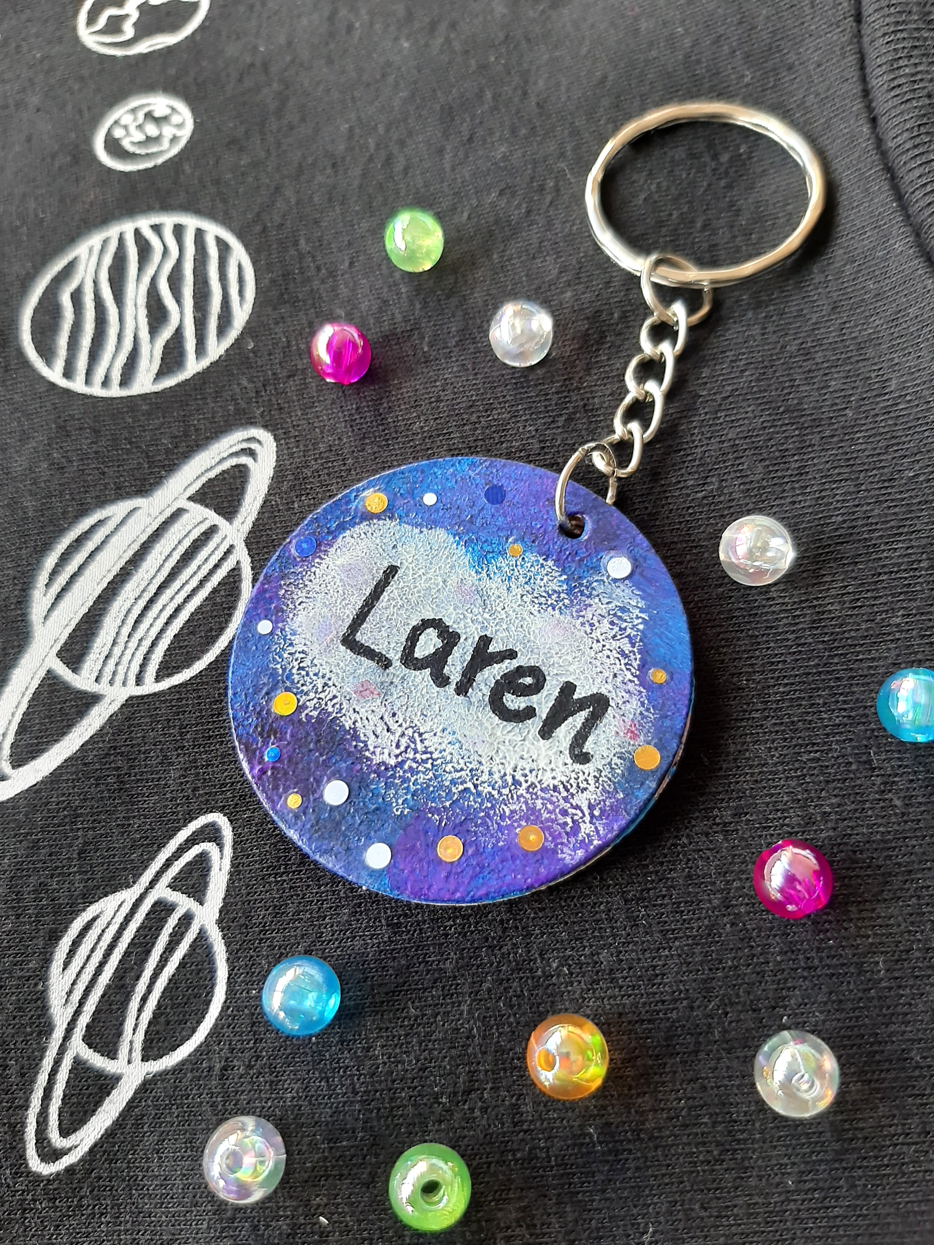 Galaxy keychain top
