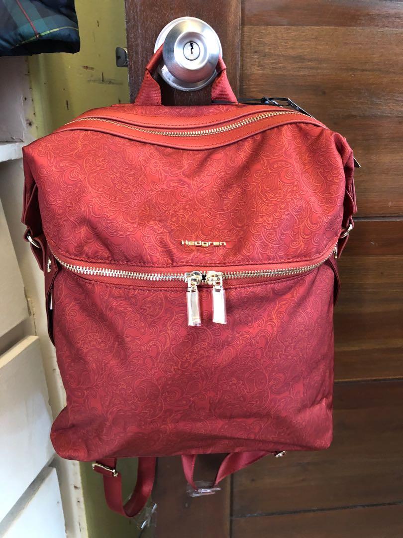 Hedgren Prisma Paragon M Rust Paisley print Women s Fashion Bags