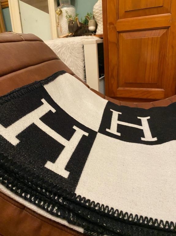 Hermes Avalon Blanket (Preorder) (Category: Luxury Accessories) located in Malabon City. Submitted by designerarchives.ph (Listing ID 1065543511, Image 2). Description: Actual photo from previous transaction. Check celebrity feedbacks! All colors are available for preorder. Best seller colors: Black, Gray, Orange, Khaki - 50% downpayment is required - 1 to 2 weeks ETA - No return, no refund - Buyer will shoulder the shipping fee. .