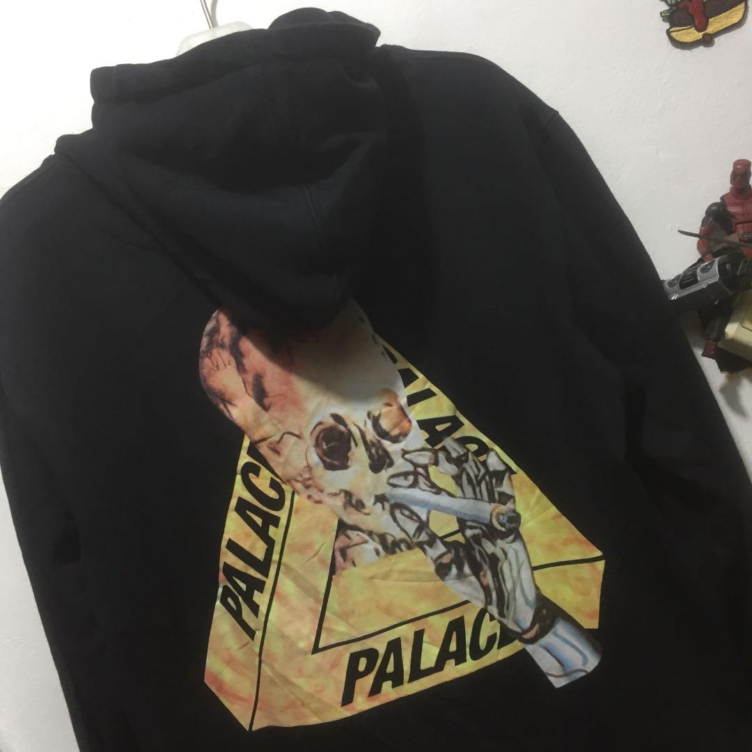 Hoodie PALACE TRIFERG Smoking Skull Sz XXL Fit XL tag Palace