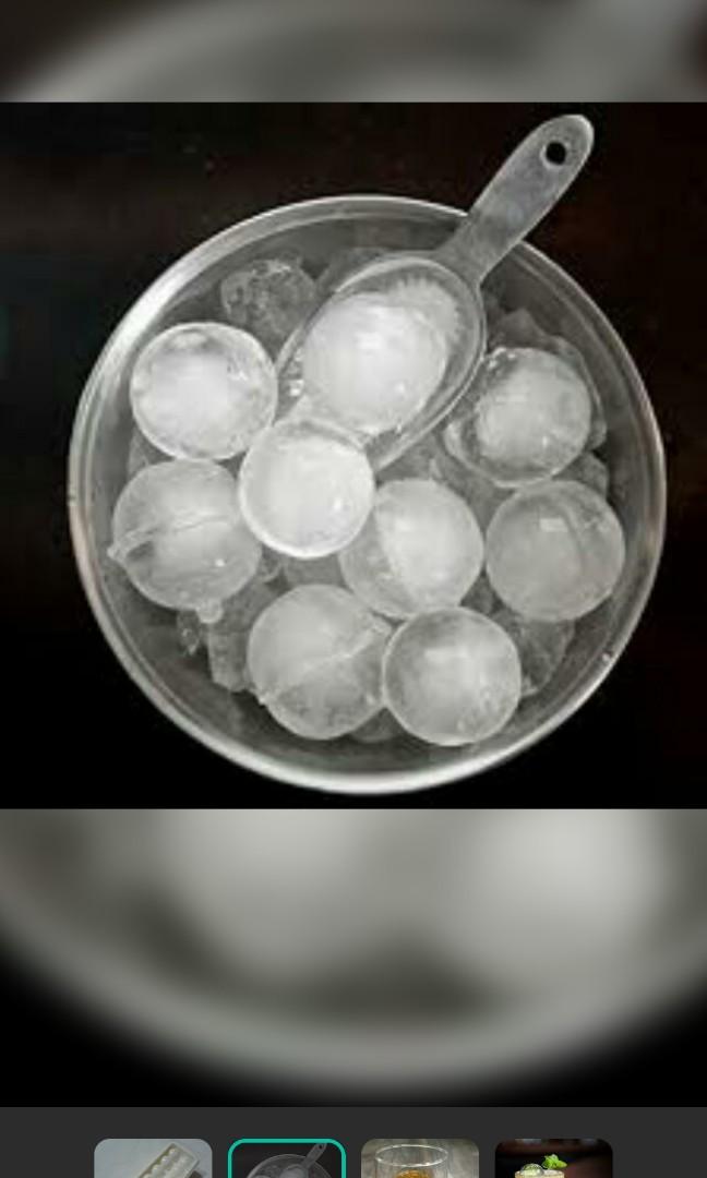 Ice Cubes Maker (Rectangular/ Spherical) (Category: Ice-cream Makers) located in Singapore. Submitted by merry310a (Listing ID 140428999, Image 3). Description: Plastic tray for making ice cubes Good quality Rarely used, in very good condition Rectangular: 1 for $3, 2 for $5 Ice balls maker $6 Black silicone 4.5cm mould: 4 balls $7 6 balls $10.