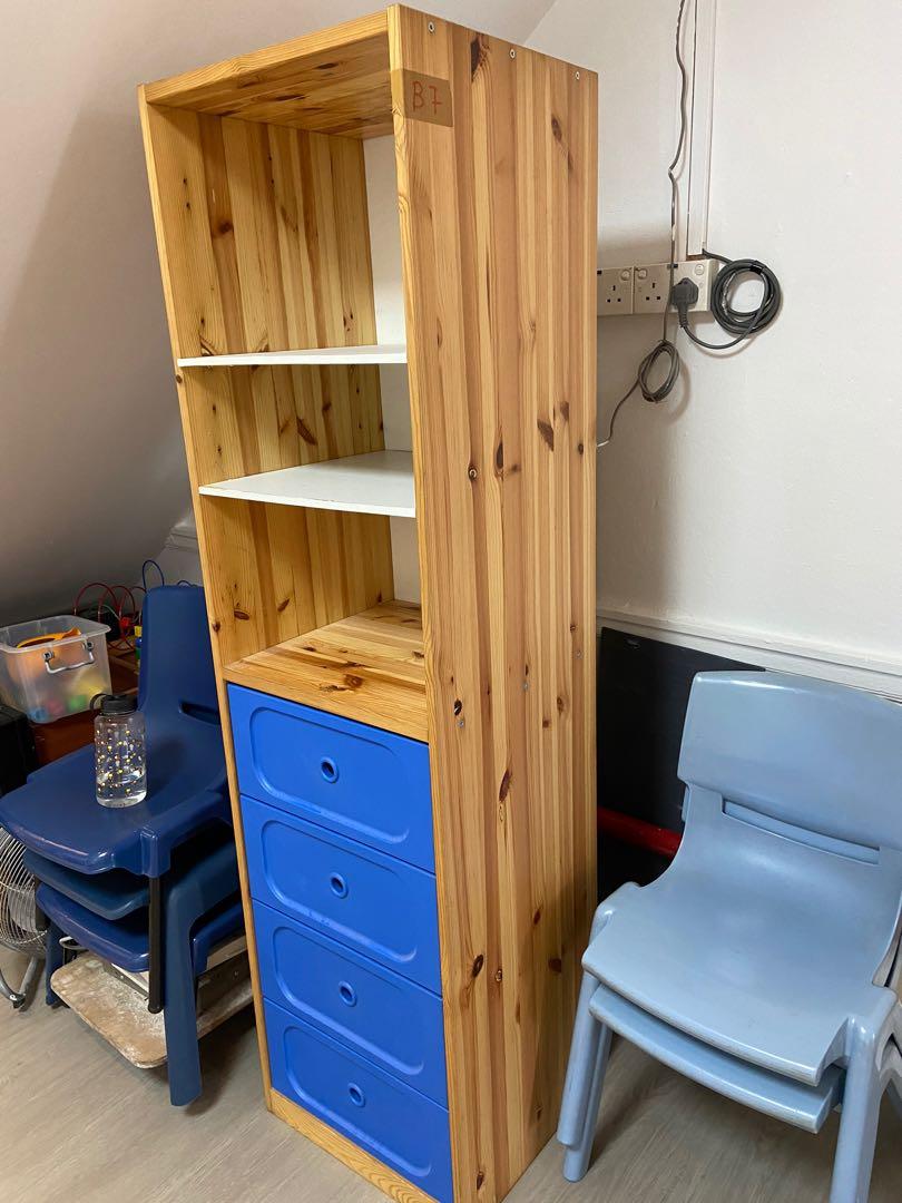 IKEA shelving unit with drawers, Furniture & Home Living, Furniture