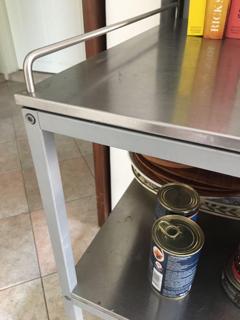Ikea stainless steel kitchen shelving, Furniture & Home Living