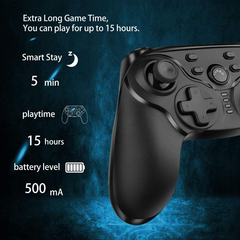 JYS NS-126 Bluetooth Gamepad Pro Controller for Nintendo Switch / Windows Switch 8.0+ Updated (Category: Nintendo) located in Manila. Submitted by techsmartph (Listing ID 238524971, Image 3). Description: * [Compatibility] Gamepad controller is fully compatible with Nintendo switch console and perfect support for Nintendo games. High Performance] Supports motion sensing function via built-in gyro and double-shock function via due to Dual motors.P