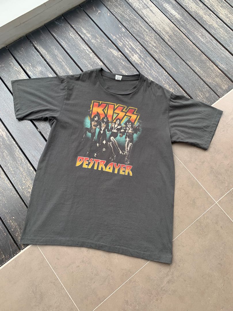 Kiss Destroyer Tee, Men's Fashion, Tops 