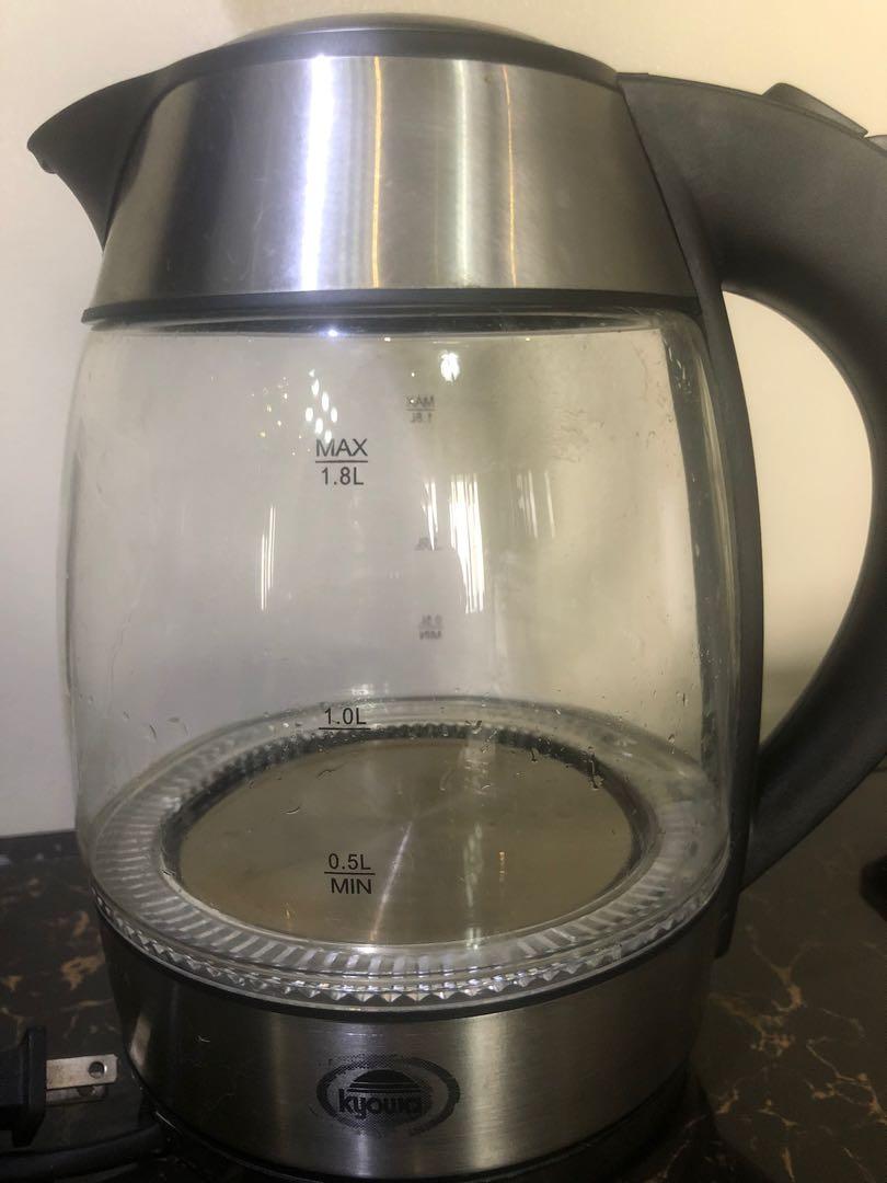 Kyowa 1.8L Glass Body Electric Kettle, TV & Home Appliances, Kitchen