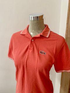LACOSTE Light Orange Polo Shirt - US Girls 16