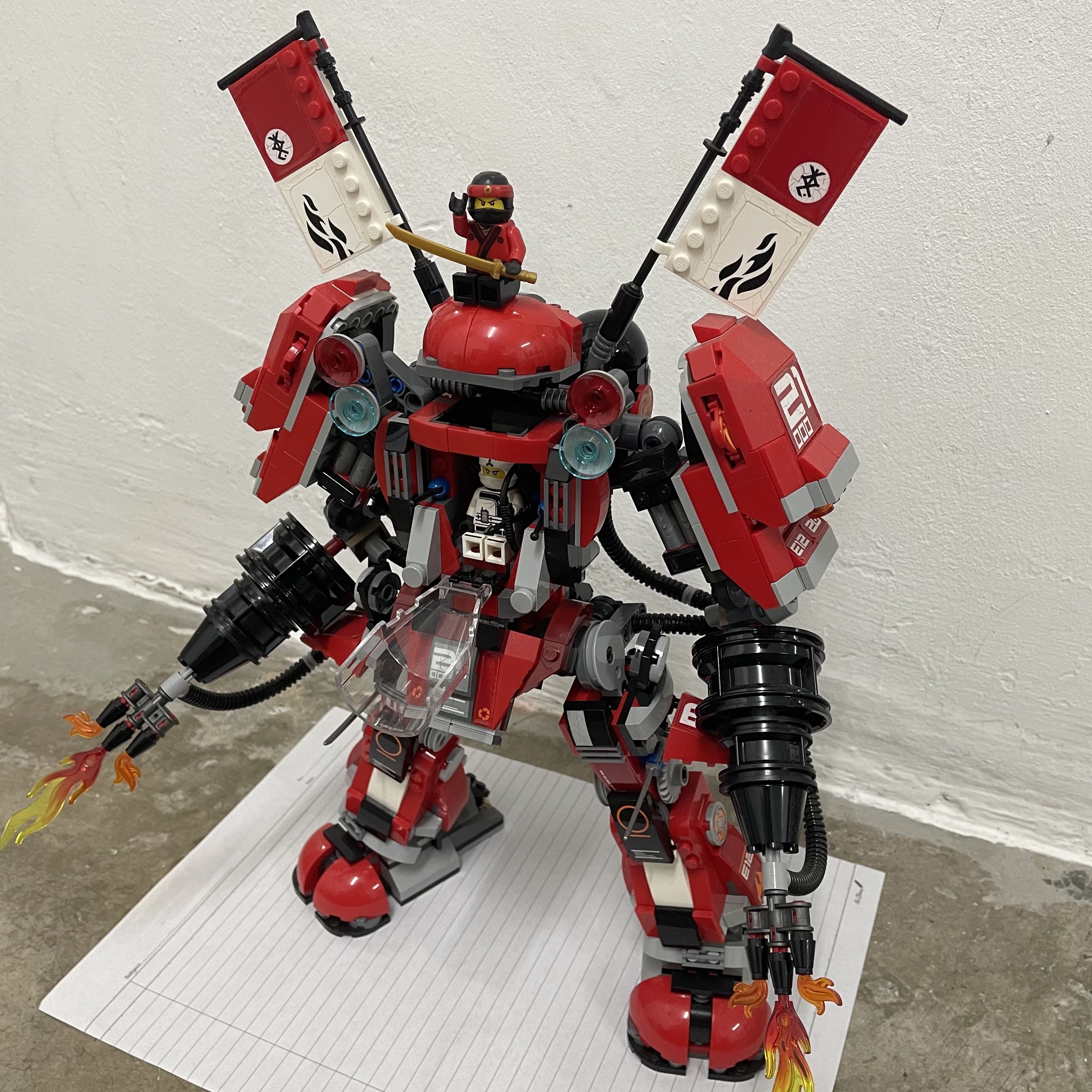 Lego ninjago movie fire cheap mech 70615 building kit
