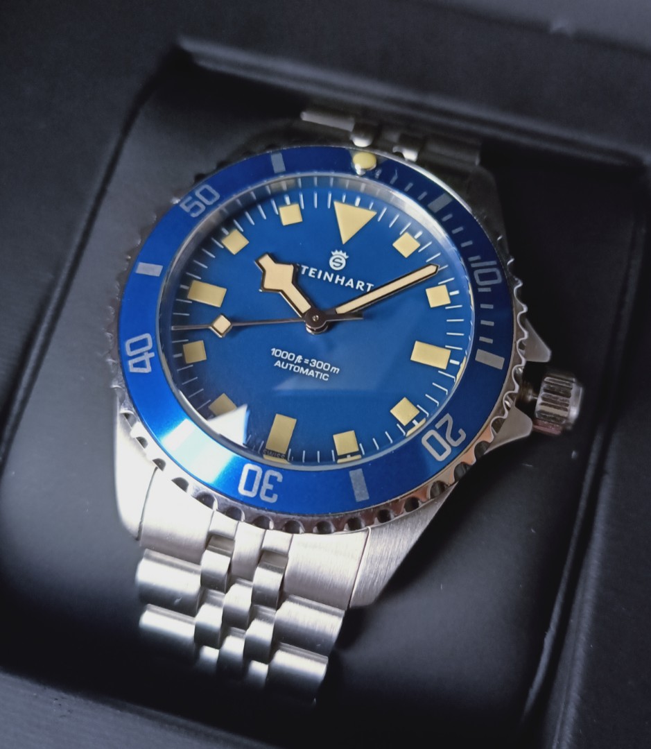 LNIB Steinhart Marine Blue 39mm Snowflake Submariner