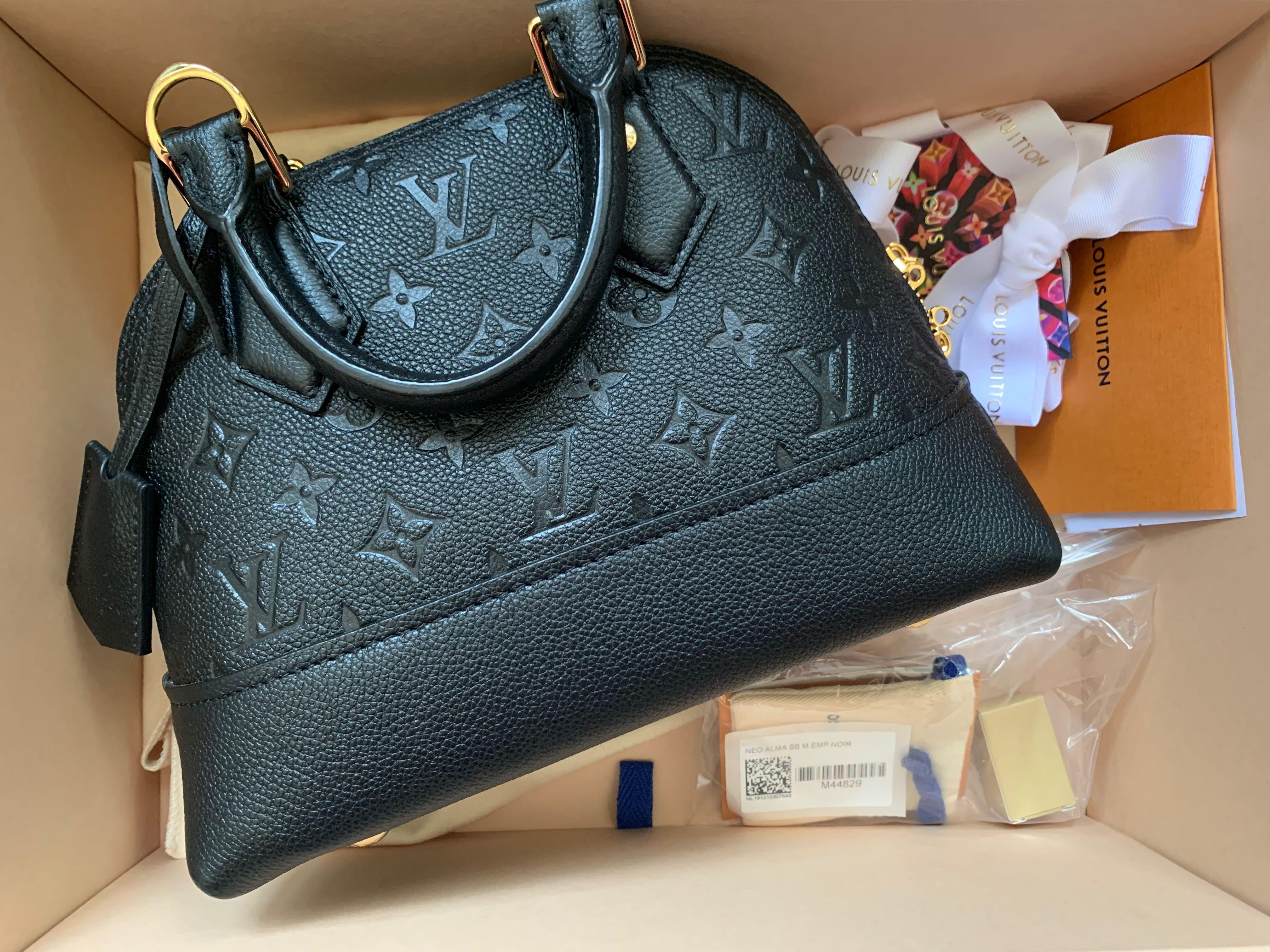 Louis Vuitton Black Empreinte Monogram Leather Neo Alma Bb Bag