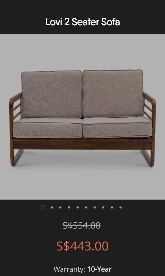 Lovi 2 Seater Sofa By Forty Two Furniture Sofas On Carousell