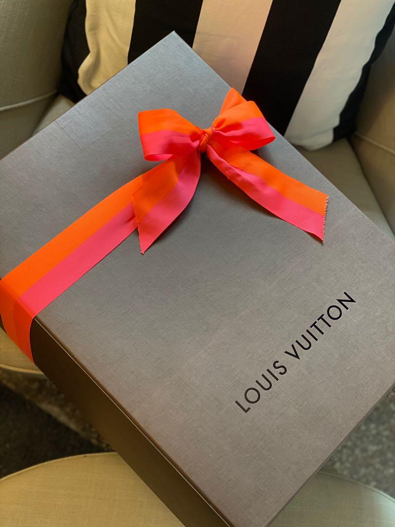 Lv Box & Gift Box With Ribbon, Luxury, Bags & Wallets On Carousell