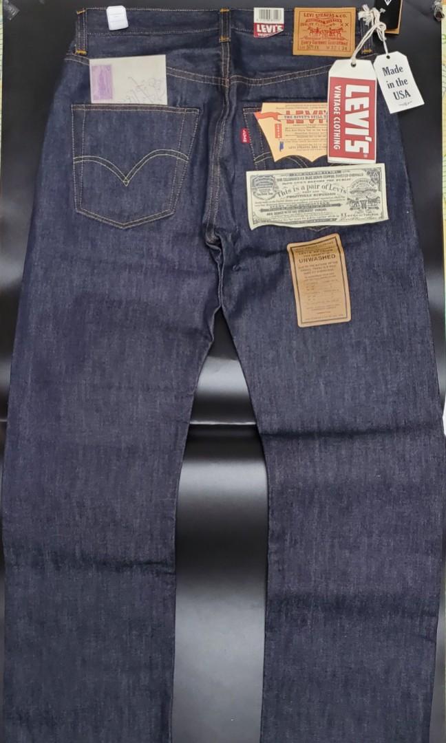 即決 [W31]濃紺 Levi's 47501-0117 USA製 バレンシア工場製 501XX ビンテージ復刻 LVC LEVI'S VINTAGE  CLOTHING デニム□5920｜W31