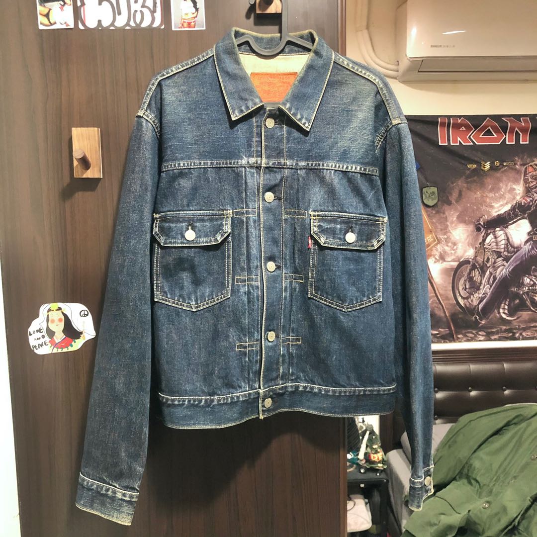 LVC復刻- Levis Type 2 Denim jacket(原色、赤耳）, 他的時尚, 外套及