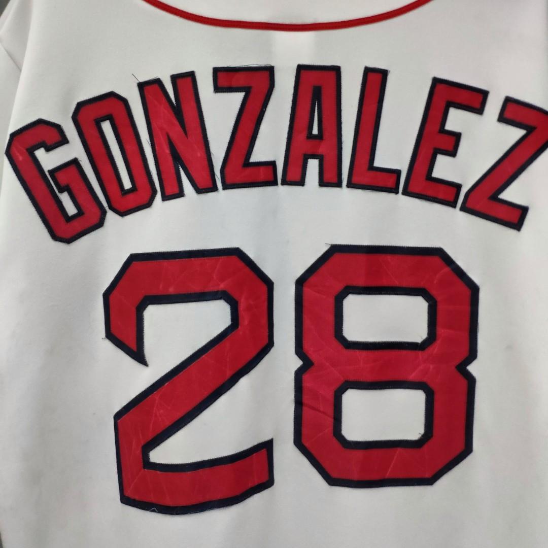 BOSTON RED SOX BASEBALL JERSEY-GONZALEZ-MAJESTIC new unworn- Large