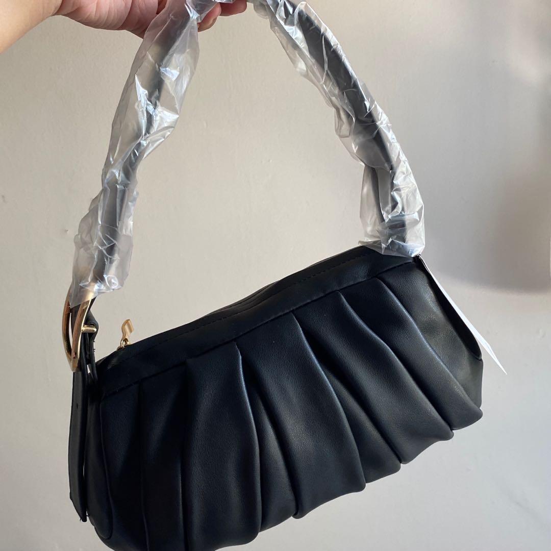 Mango best sale pleated bag