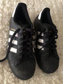 Men’s Black Adidas Superstars