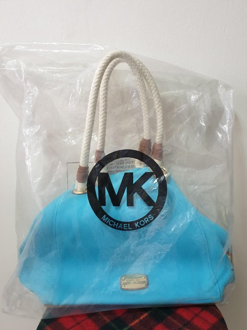 michael kors canvas tote bag