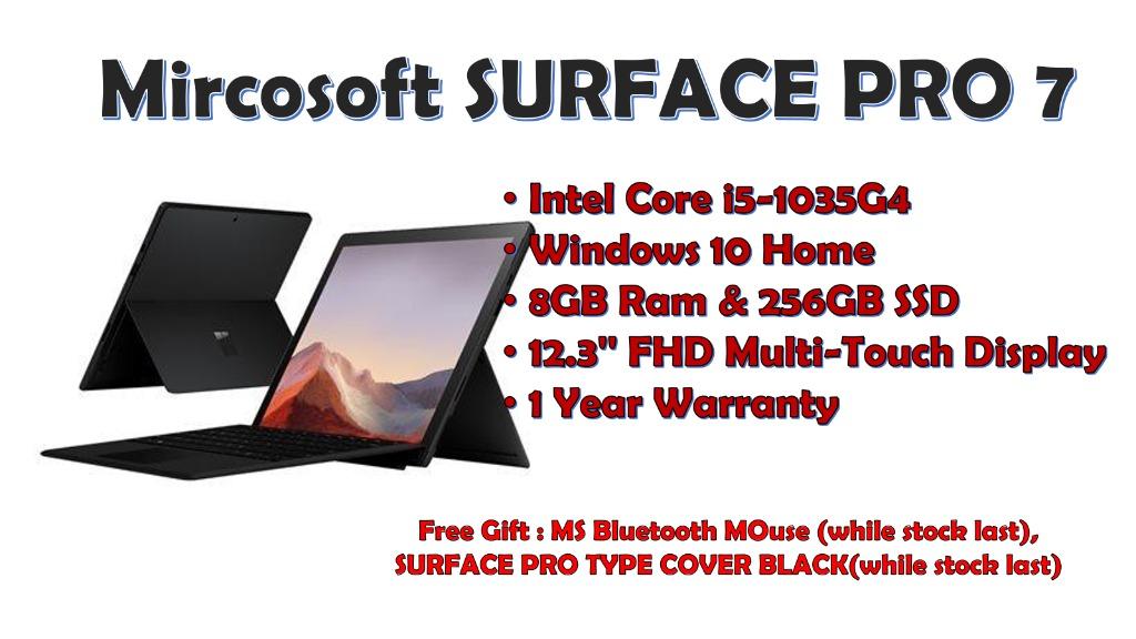 Mircosoft Surface Pro 7 256gb Electronics Computers Laptops On Carousell