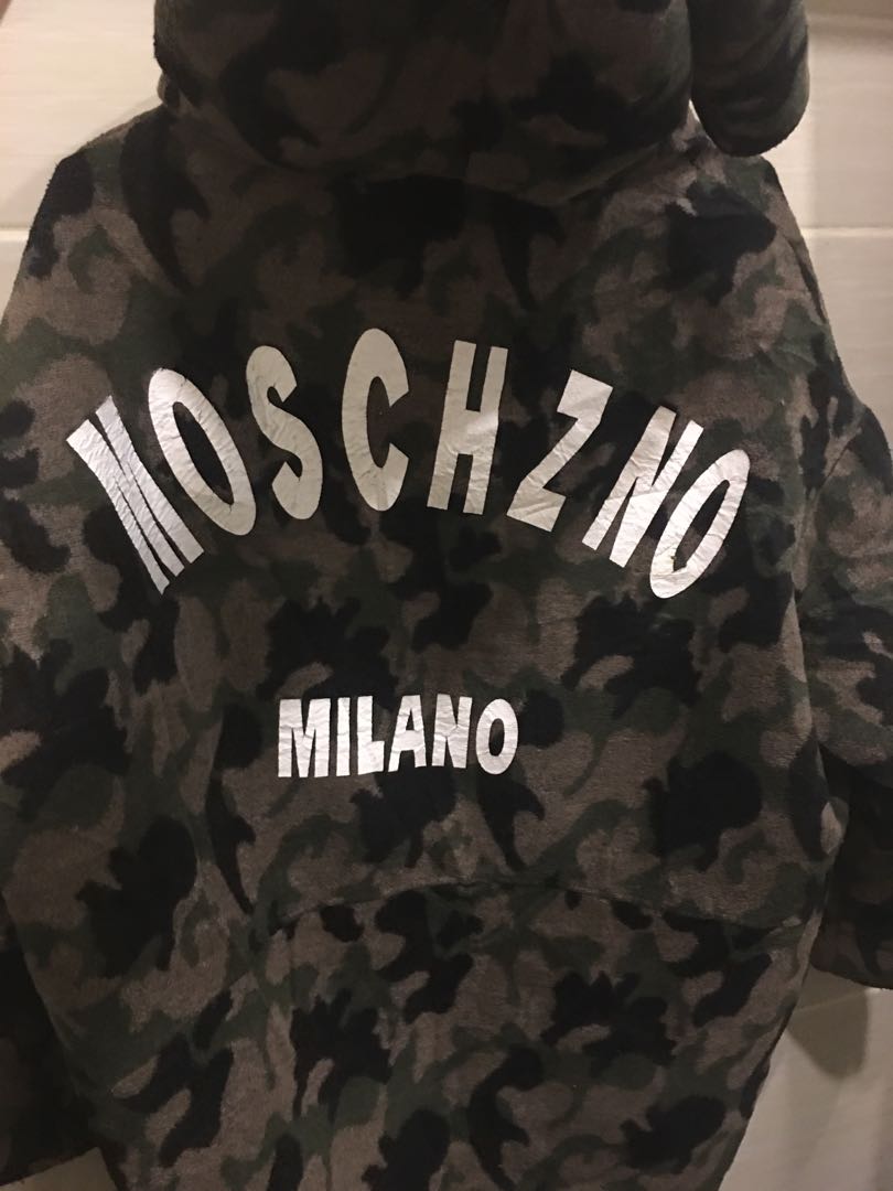 Moschzno milano camo wool jacket 