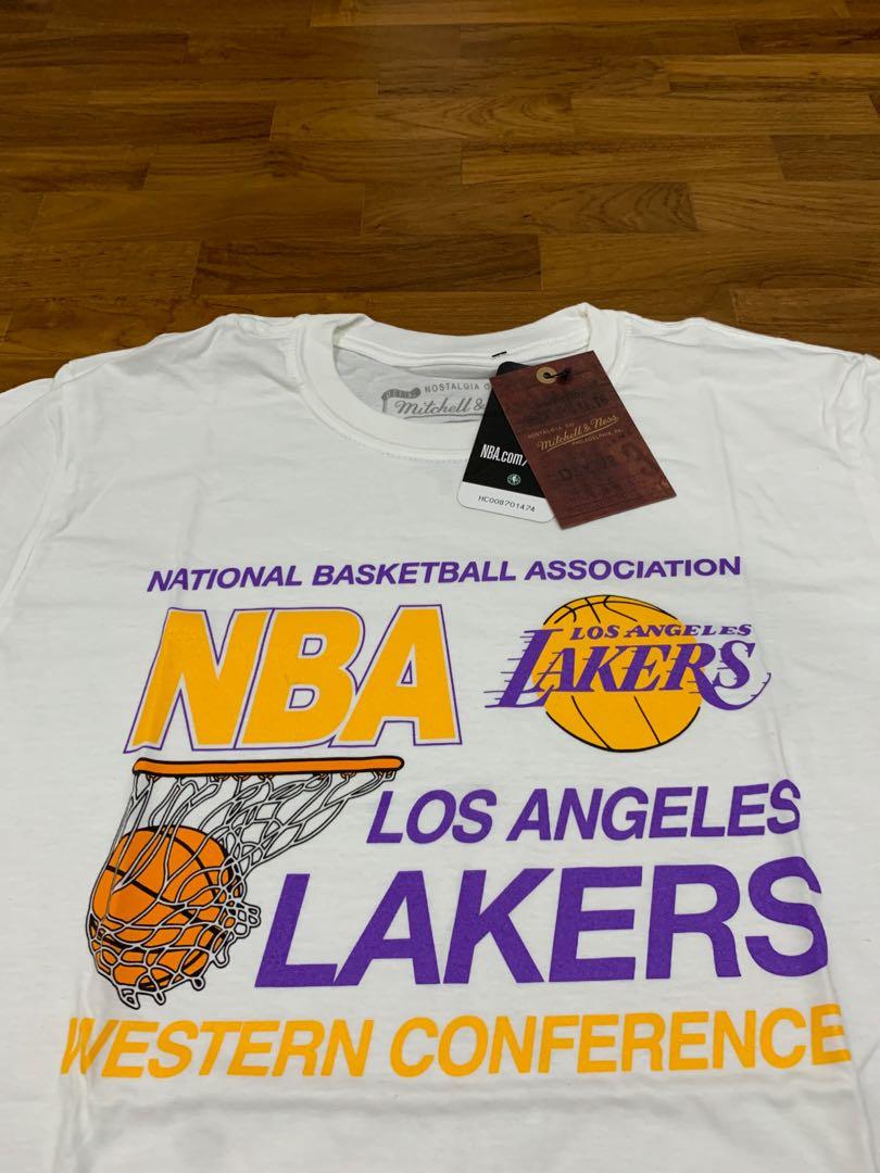 Los Angeles Lakers Western Conference T-Shirts By Mitchell & Ness - White -  Mens