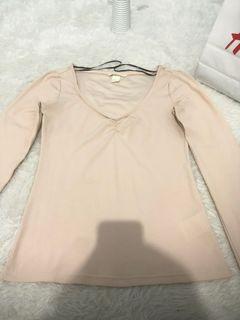 Nude pink blouse
