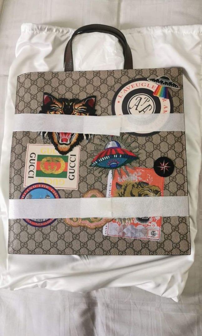 Gucci Supreme Patch Tote Authentic