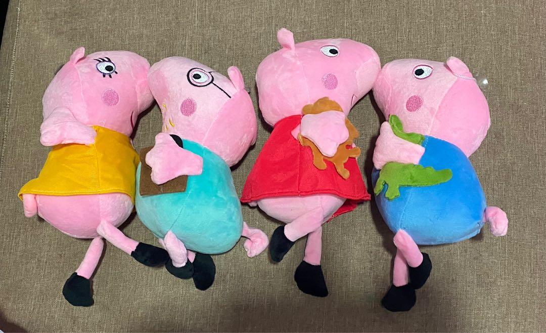 Peppa Pig Soft Toy Set (Mommy Pig, Daddy Pig, Peppa & Hobbies