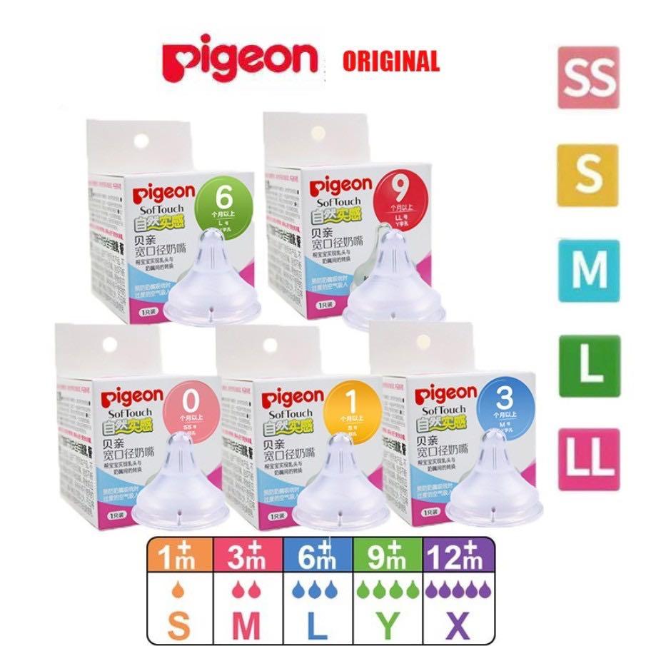 New Ready Stock Original Pigeon Puting Susu Wide Neck Plus Wide Neck Pacifier Newborn Baby Soft Silicon Nipple Teat Babies Kids Nursing Feeding On Carousell