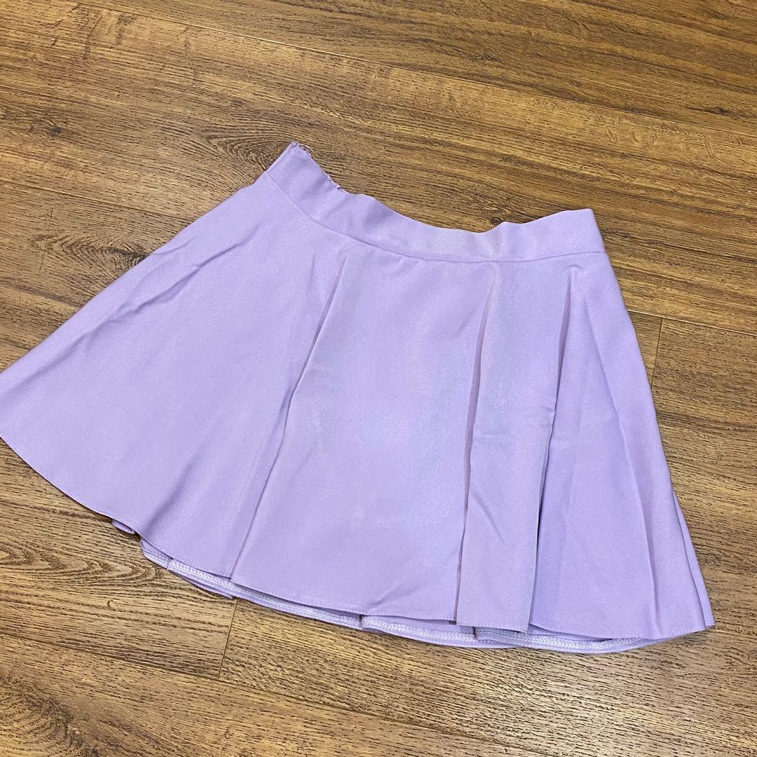 Purple Skater Skirt, Women's Fashion, Bottoms, Skirts on Carousell