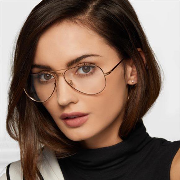Ray ban aviator clear glasses sale