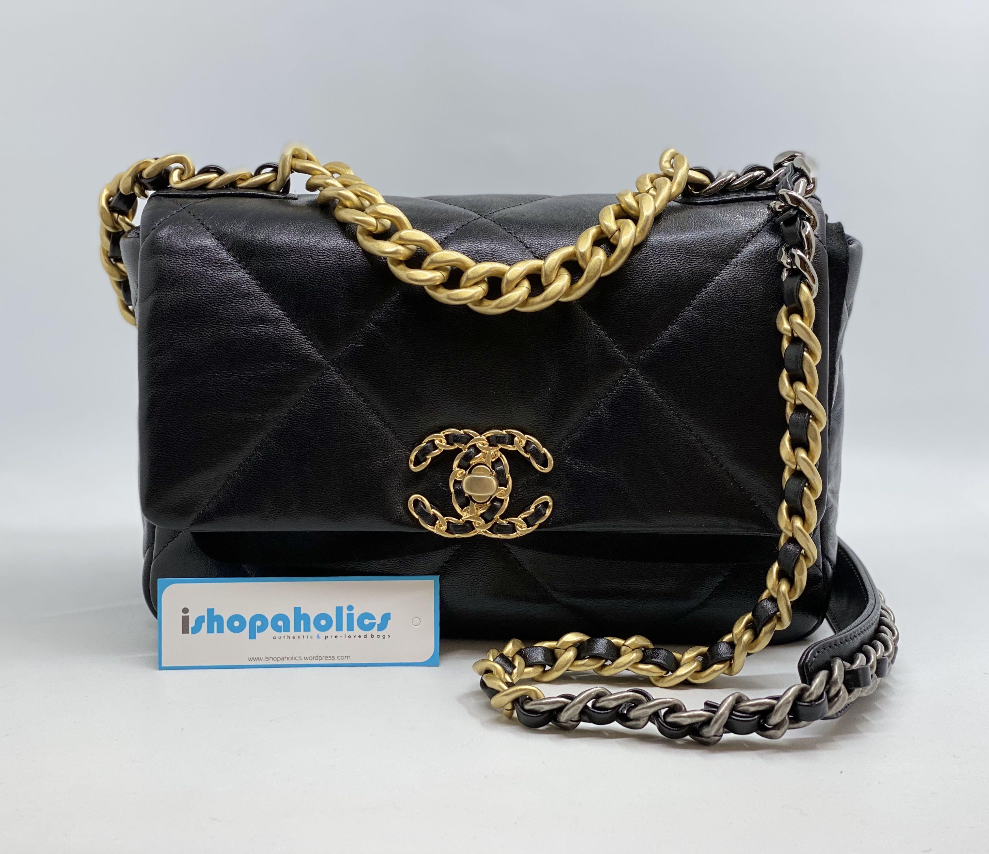 SOLD!! BNIB CHANEL 19 Black Small Leather, Women's Fashion, Bags & Wallets,  Cross-body Bags on Carousell