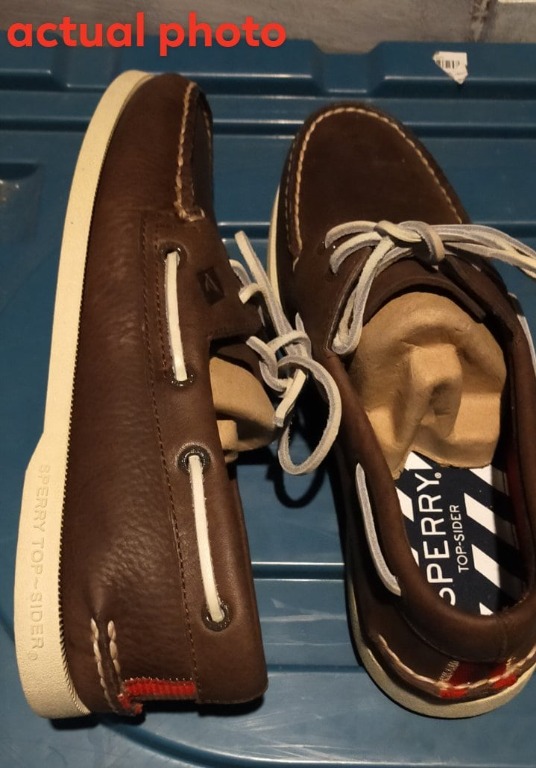 Sperry Top sider Leather Brown Mens 075 Men s Fashion Footwear