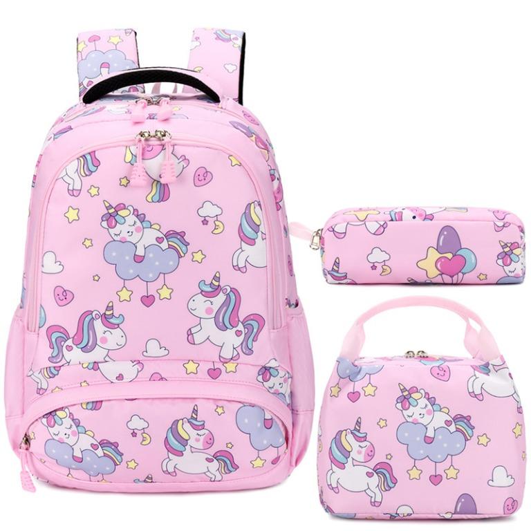Girls pink hotsell school bag
