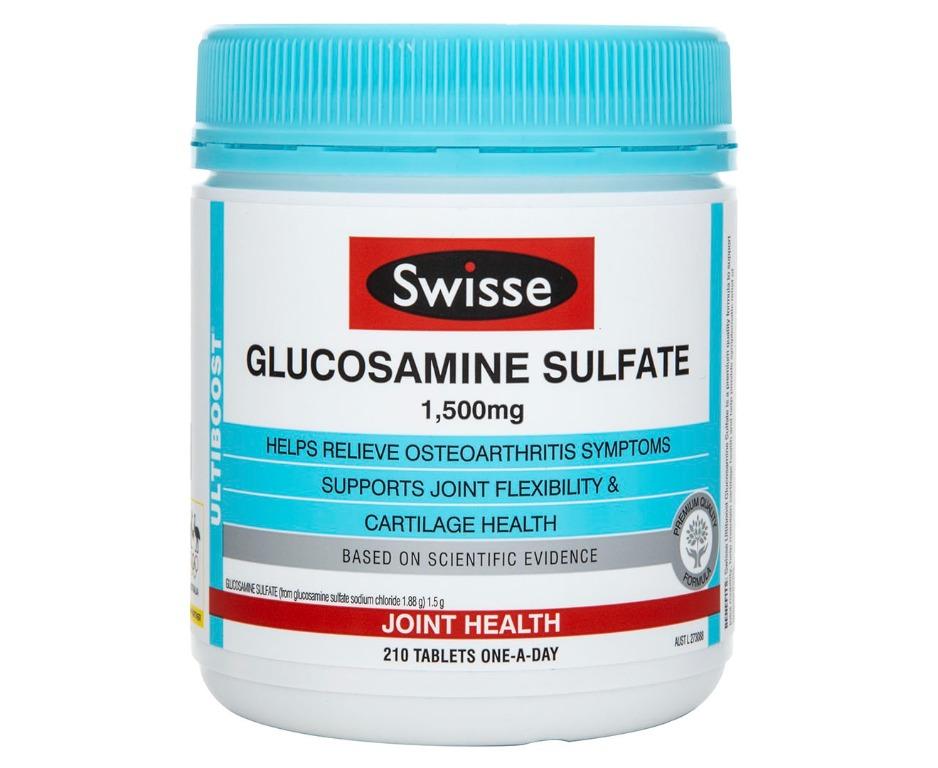 swisse glucosamine sulfate 1500mg 210 tablets