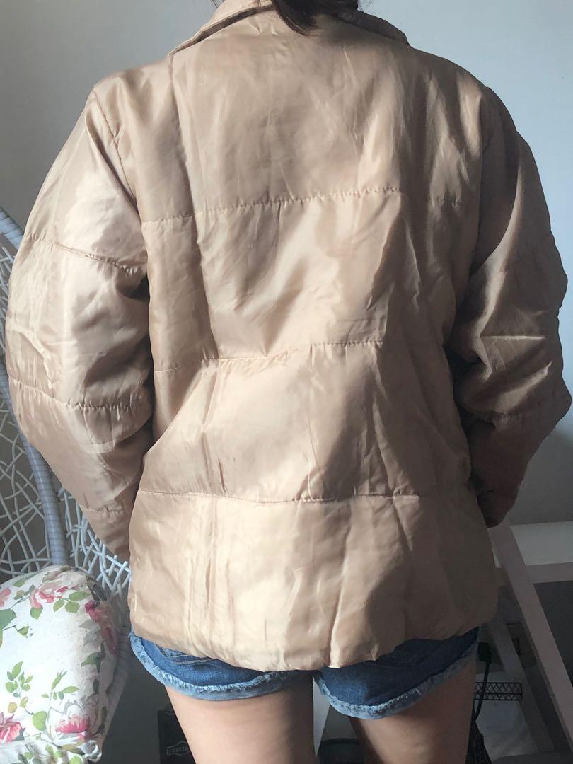 Tan Puff/Winter Jacket (Category: Coats, Jackets and Outerwear) located in Quezon City. Submitted by maydeclutters (Listing ID 1065425460, Image 2). Description: Detachable fur Super nice color (tan brown)!! Fits small to large frames .
