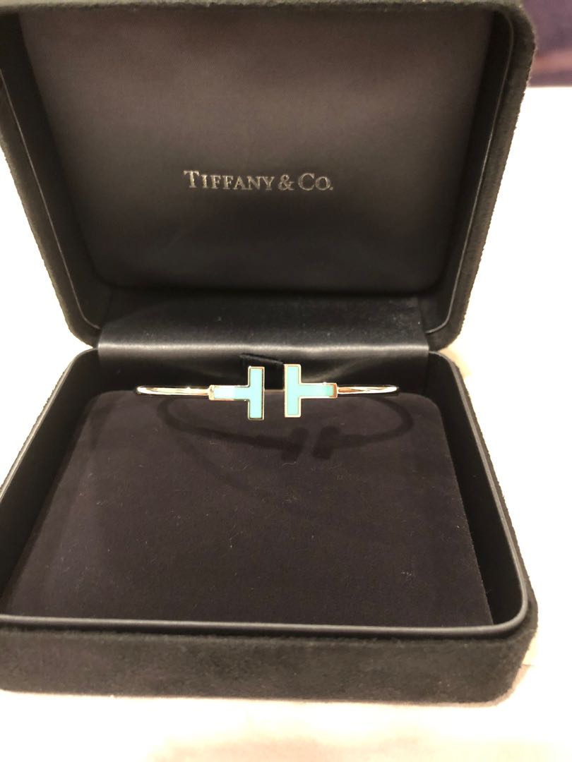 Tiffany T Turquoise Wire Bracelet Women s Fashion Jewelry